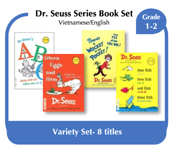 Dr. Seuss 8 Series Book Set (Vietnamese/English)