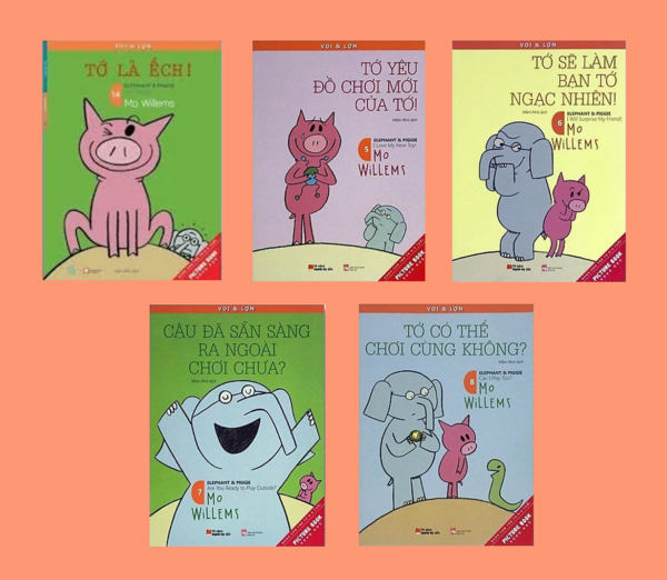 Elephant and Piggie Vietnamese/English Set (5 Book Set)